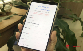 Bluezone đã cho phép khai báo trực tuyến