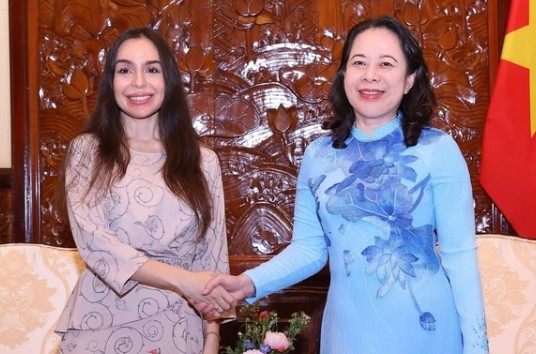 Phó Chủ tịch nước Võ Thị Ánh Xuân tiếp Phó Chủ tịch Quỹ Heydar Aliyev